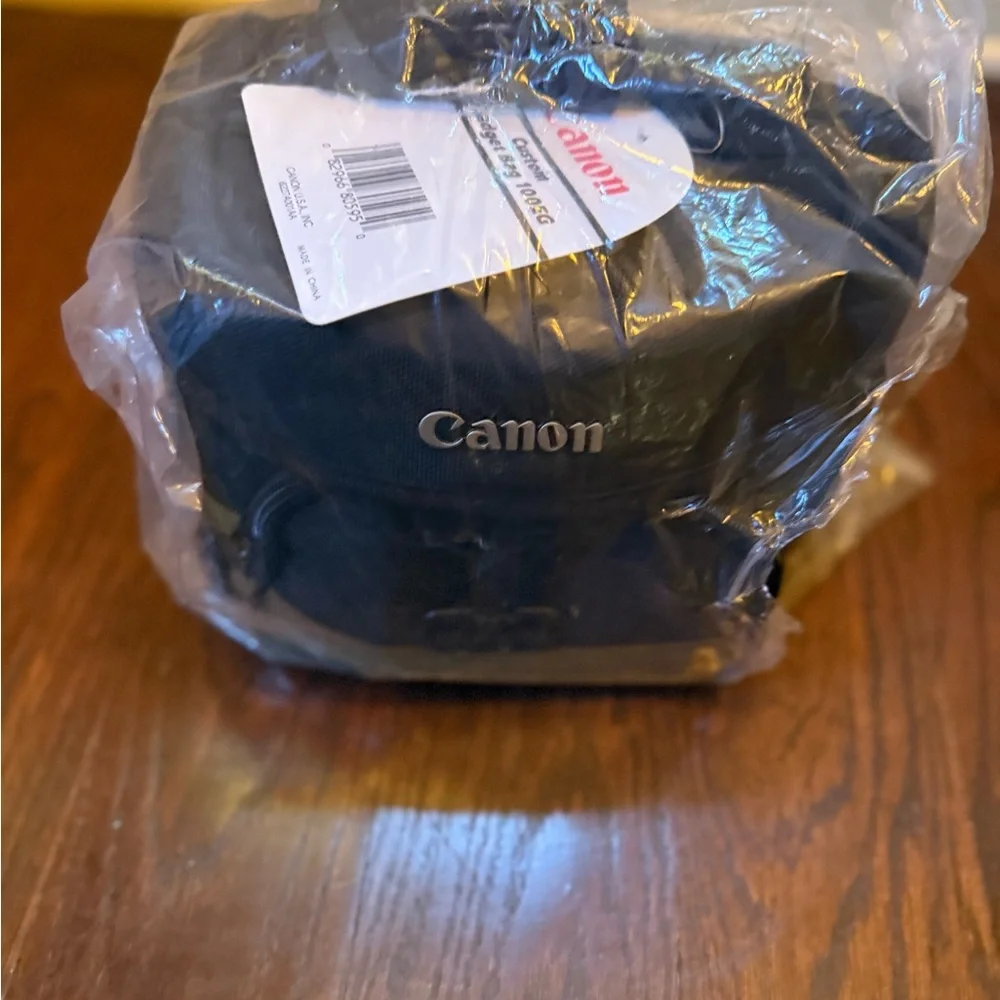 Canon Two-Tone Black and Tan Messenger Bag